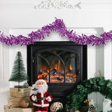 Guirnalda Navideña de Tinsel color Morado, 2m