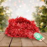 Guirnalda Navideña de Tinsel Brillante color Rojo, 1.3m