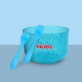 Tazón con Cuchara Nuby Sparks Azul