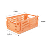Caja Organizadora Armable de Plástico color Durazno