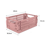 Caja Organizadora Armable de Plástico color Rosa