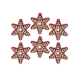 Mini Copos de Nieve, Glitter, 6 pzas
