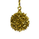 Set de 6 Mini Esferas de Tinsel color Oro