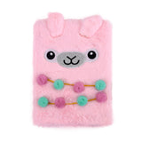 Libreta Llama de Peluche Color Rosa, 80 páginas