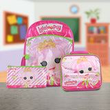Set Mochila Lapicera y Lonchera para Niña