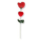 Rosa Artificial Corazón Color Rojo