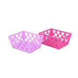 Canastas con Orificios en Forma de Corazón, 2 pza.