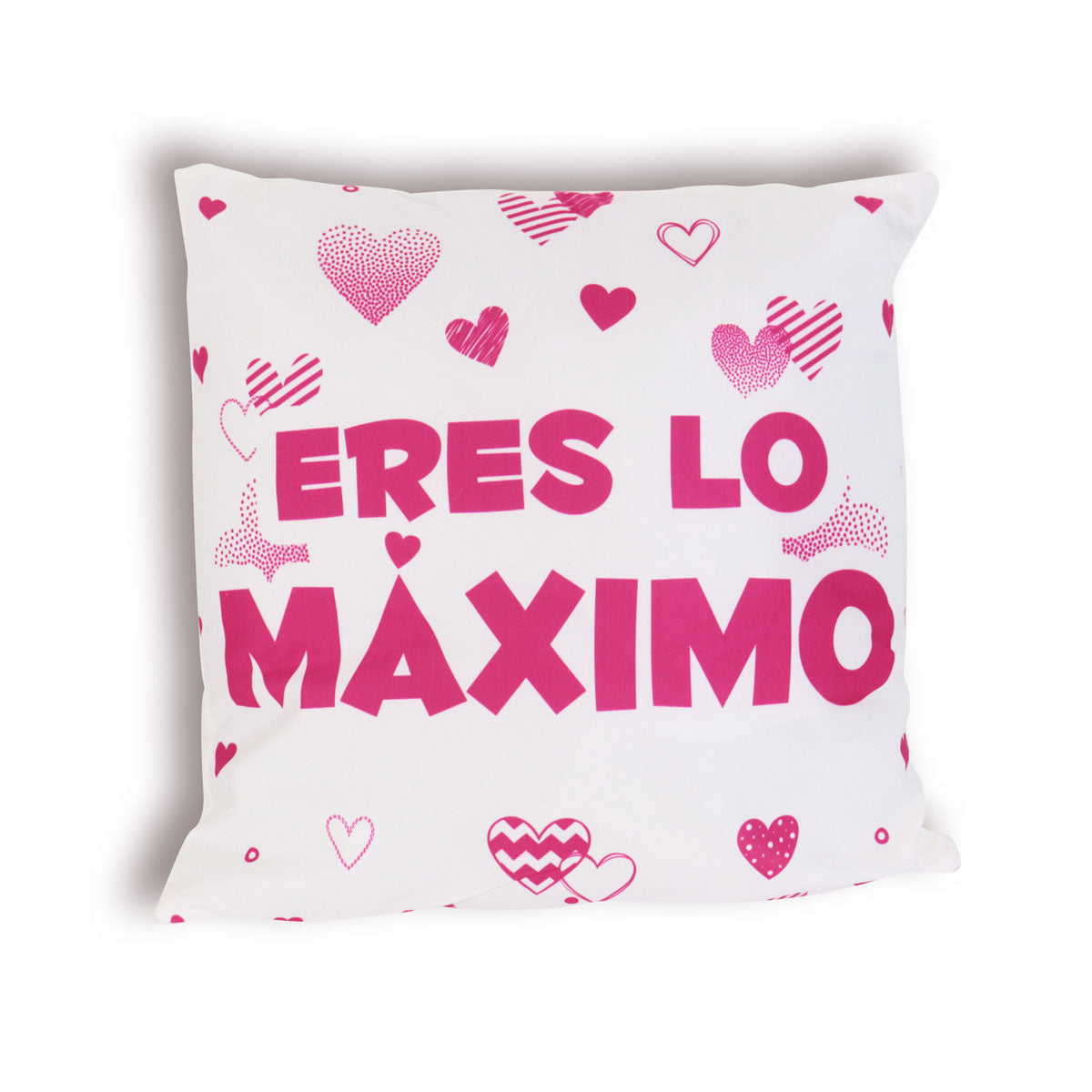 Cojí­n Decorativo de Corazones "Eres lo Máximo"