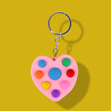 Llavero de Corazón San Valentín Color Rosa