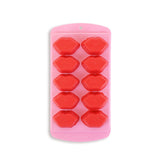 Molde para Hielos en Forma de Beso, Color Rosa.
