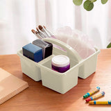 Caja organizadora Plástico, 4 Divisiones color Gris