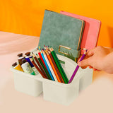 Caja organizadora Plástico, 4 Divisiones color Gris