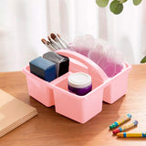 Caja organizadora Plástico, 4 Divisiones color Rosa