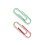 Clips multiusos color Rosa y Menta, 60 pza.