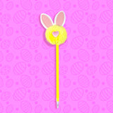Bolígrafo de peluche con orejas amarillo, Pascua