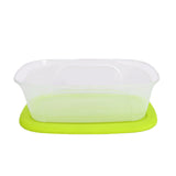 Caja Multiusos de Plástico con Tapa, Color Verde.