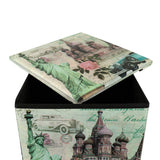 Caja Cuadrada para Almacenamiento, Organizador Non Woven New York