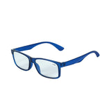 Lentes de Armazón Azul Cuadrados con Graduación de 3.00 Dioptrías, Ideal para Lectura