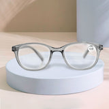Lentes de Armazón Oxford Ovalados con Graduación de 3.00 Dioptrías, Ideal para Lectura