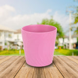 Maceta de Yeso Decorativa Rosa