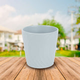 Maceta de Yeso Decorativa Gris