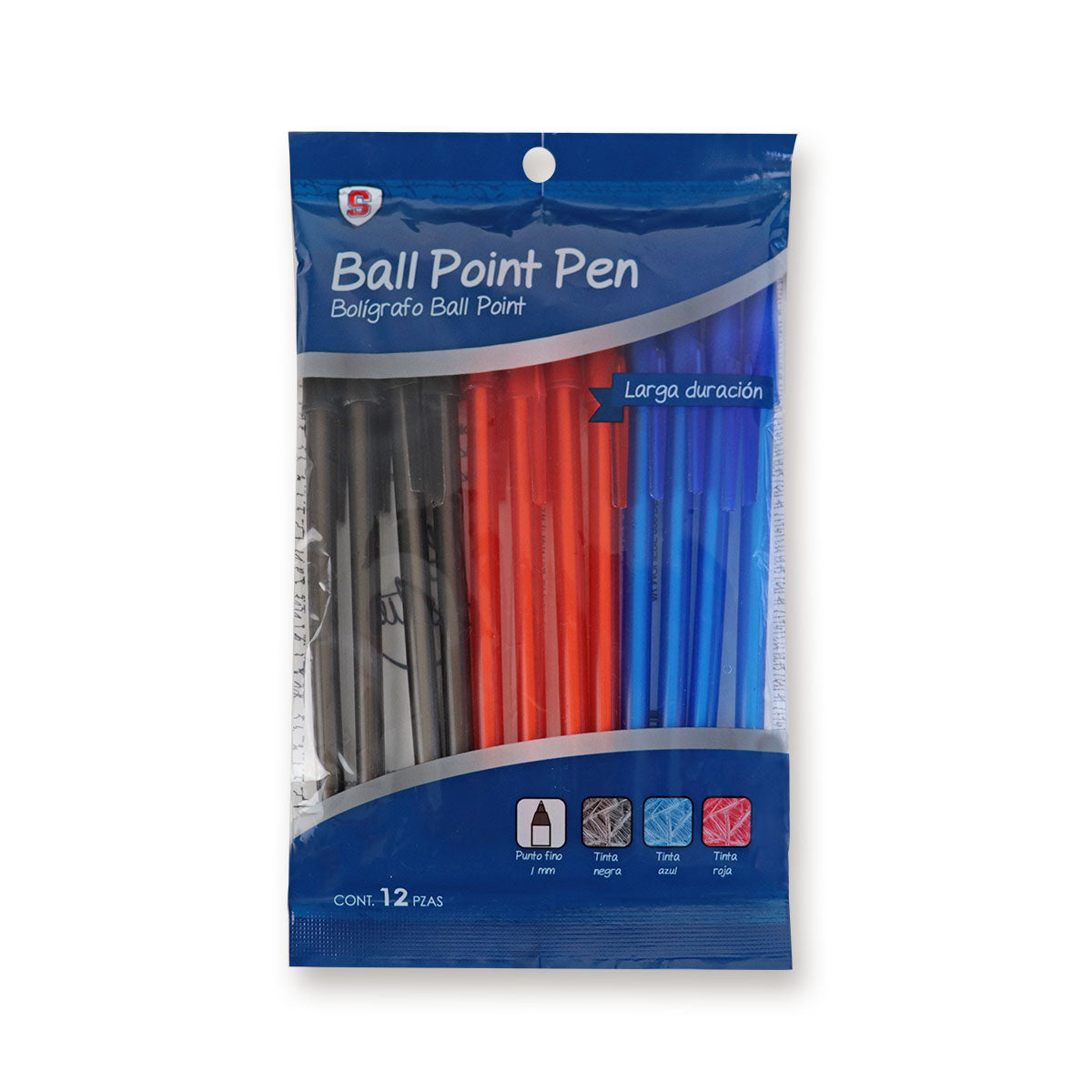 BolÃ­grafos de Colores, 12 Piezas