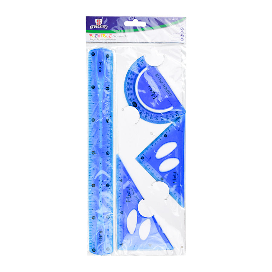 Juego GeomÃ©trico Flexible Studentz color Azul