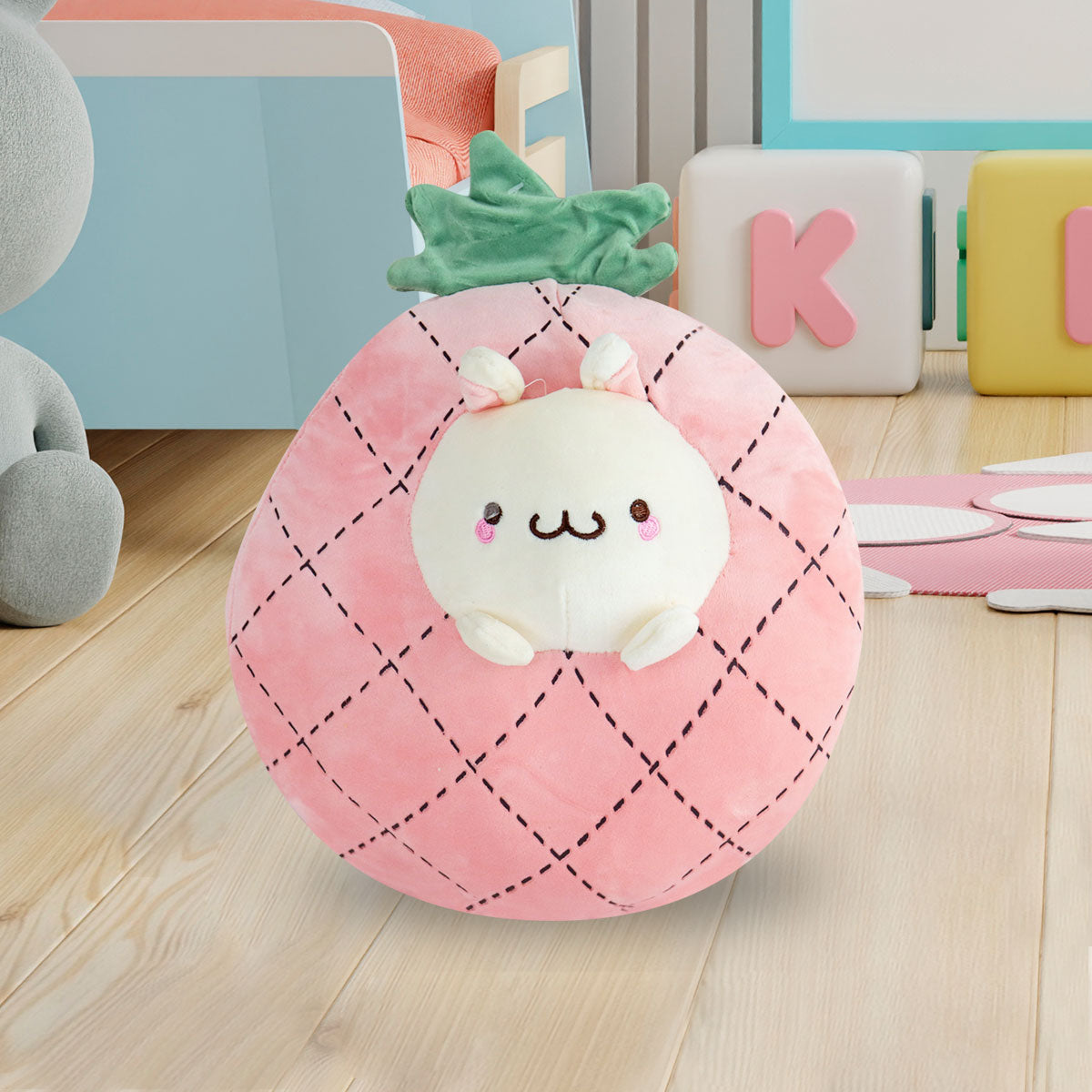 PiÃ±a de Peluche con Conejo Rosa