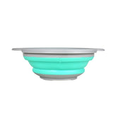 Colador de Silicón plegable color Aqua
