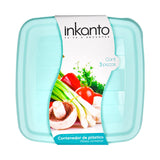 Inkanto Set de 3 Herméticos Cuadrados tapa color Menta